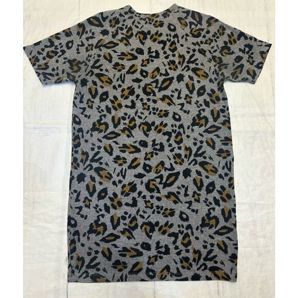 Zara Trafulac Womens Crew‎ Neck Gray Blk Brn Sweater Dress Medium - Picture 2 of 6